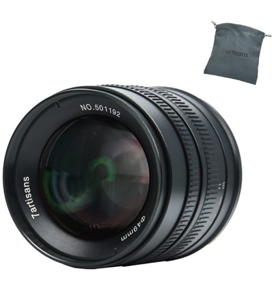 Obiettivo 7Artisans 55mm F1.4 APS-C nero compatibile fotocamere micro 4/3 (A504B)