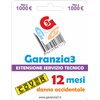 Garanzia Cover 12 mesi con massimale di copertura fino a 1000 euro - GARANZIA3 COVER