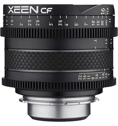 Obiettivo Samyang Xeen CF 16mm T2.6 per mirrorless Sony E-Mount