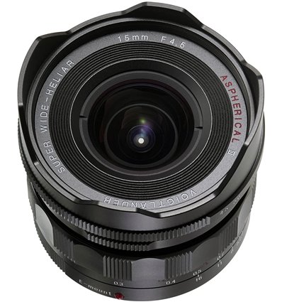 Obiettivo Voigtlander Super Wide Heliar 15mm f/4.5 III per mirrorless Sony E-Mount