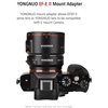 Yongnuo EF-E II adattatore per obiettivo Canon EF / EF-S a fotocamera Sony E-Mount