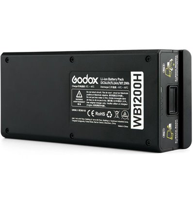 Godox WB1200H 5200mAh batteria al litio per flash AD1200 PRO