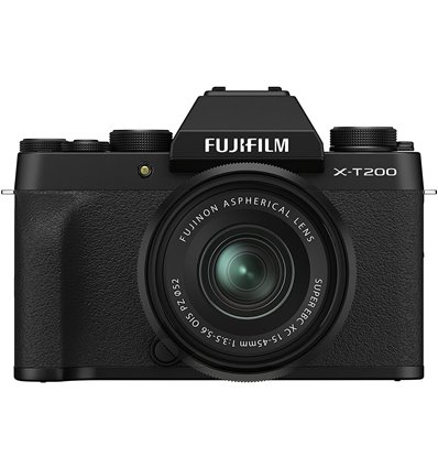 Fotocamera Mirrorless Fujifilm X-T200 Kit 15-45mm Nero