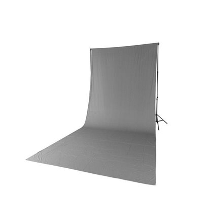 Quadralite fondale fotografico in stoffa cotone 2,85m x 6m Grigio