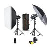 Quadralite Move X 400 Kit 2x flash da studio + 2x stativi + accessori