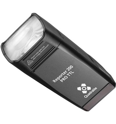 Quadralite Reporter 200 Pro TTL flash universale portatile