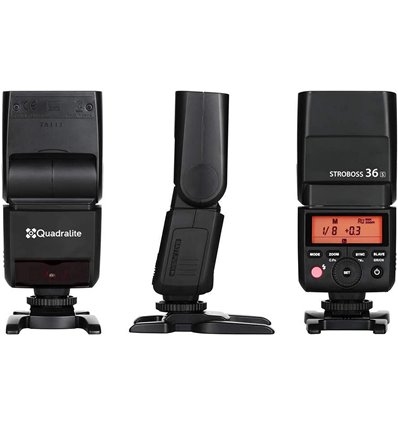 Quadralite Stroboss 36 flash a slitta TTL per mirrorless Sony