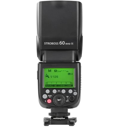 Quadralite Stroboss 60 Evo flash per fotocamere Nikon + batteria al litio