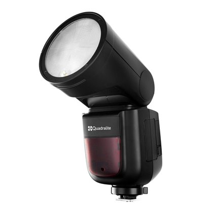 Quadralite Stroboss V1 Flash a testa rotonda per mirroless Sony
