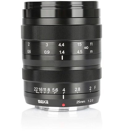 Obiettivo Meike MK-25mm F2.0 per mirroless Fujifilm