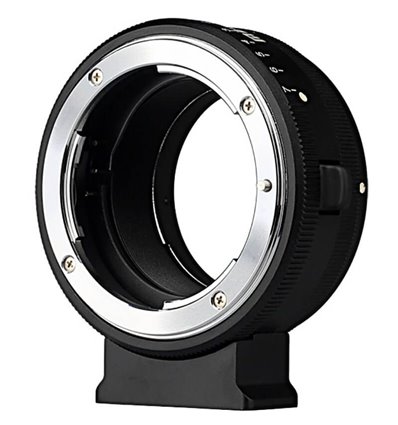 Meike adattatore da obiettivo Nikon F a fotocamera mirrorless Sony E-Mount