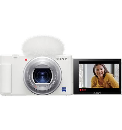Fotocamera Sony Vlog camera ZV-1 Bianco [MENU ENG]