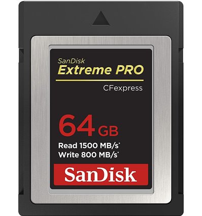 Sandisk 64GB 1500Mb/s Extreme Pro Scheda Memoria CFexpress Type B