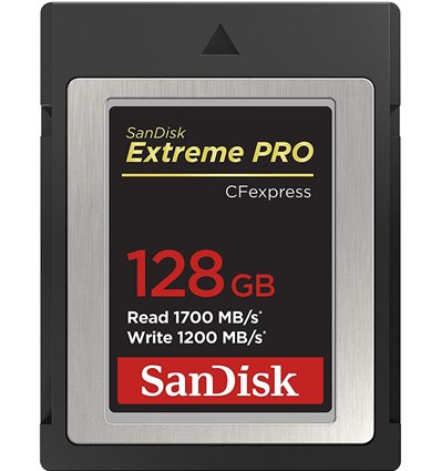 Sandisk 128GB 1700Mb/s Extreme Pro Scheda Memoria CFexpress Type B