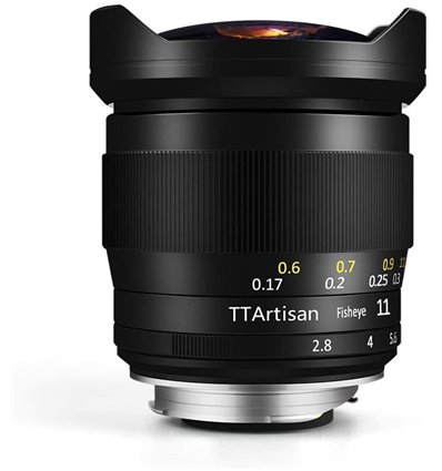 Obiettivo TTArtisan 11mm f/2.8 Full-Frame per mirrorless Sony E-Mount