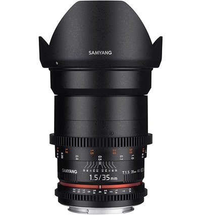 Obiettivo Samyang 35mm T1.5 Cine per fotocamere Canon EF