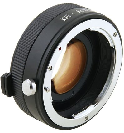 Zhongyi Mitakon Turbo adattatore II da obiettivo Pentax a mirrorless Sony
