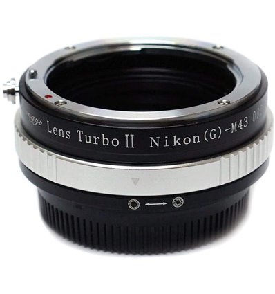 Zhongyi Mitakon Turbo adattatore II da obiettivo Nikon a fotocamera micro quattro terzi
