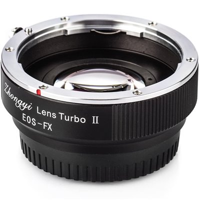 Zhongyi Mitakon Turbo adattatore II da obiettivo Canon a mirrorless Fujifilm