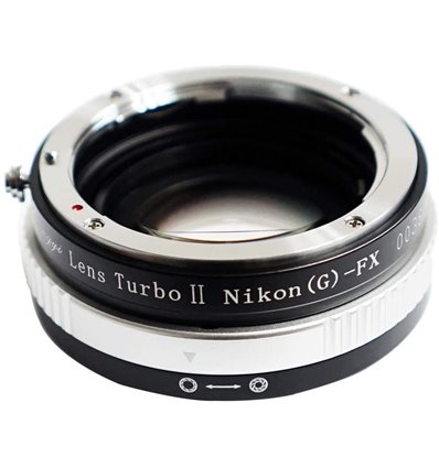 Zhongyi Mitakon Turbo adattatore II da obiettivo Nikon a mirrorless Fujifilm