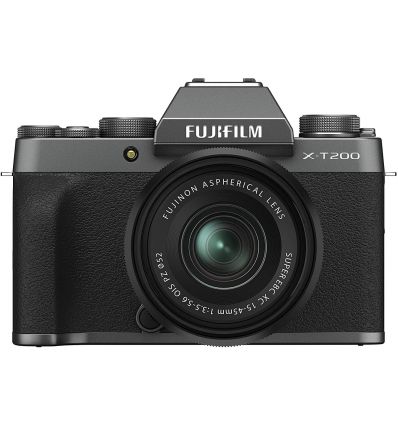 Fotocamera Mirrorless Fujifilm X-T200 Kit 15-45mm Dark Silver PRONTA CONSEGNA