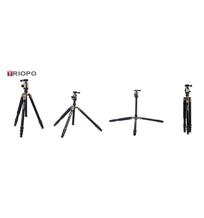 Triopo Treppiedi in alluminio MT-2804X8.C + Testa NB-2S
