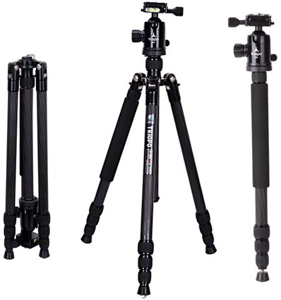 Triopo Treppiedi in carbonio GT-2504 + Testa N-1