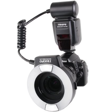 Triopo Flash anulare per fotocamere Canon TR-15EX-C