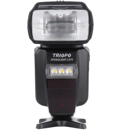 Triopo Flash L870 per fotocamere universale con batteria al litio L-870