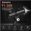Triopo Flash TTL wireless portatile F1-200 per esterni fotocamere Canon Nikon
