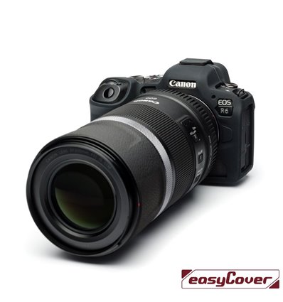 easyCover custodia protettiva in silicone nera per Canon R5 / R6