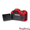 easyCover custodia protettiva in silicone rossa per Canon R5 / R6