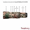 easyCover custodia in neoprene forest mimetico per obiettivo Canon RF 600mm F/11 IS STM lens oak