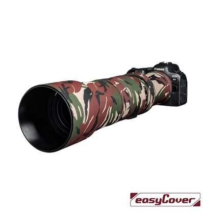 easyCover custodia in neoprene verde mimetico per obiettivo Canon RF 800mm F/11 IS STM lens oak