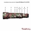 easyCover custodia in neoprene forest mimetico per obiettivo Canon RF 800mm F/11 IS STM lens oak