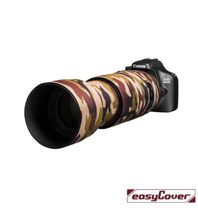 easyCover custodia in neoprene marrone mimetico per obiettivo Tamron 100-400mm (A035)