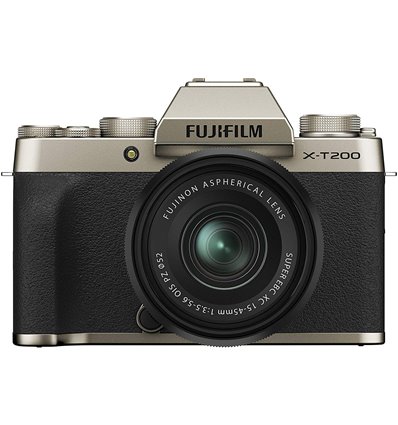 Fotocamera Mirrorless Fujifilm X-T200 Kit 15-45mm Champagne Gold PRONTA CONSEGNA