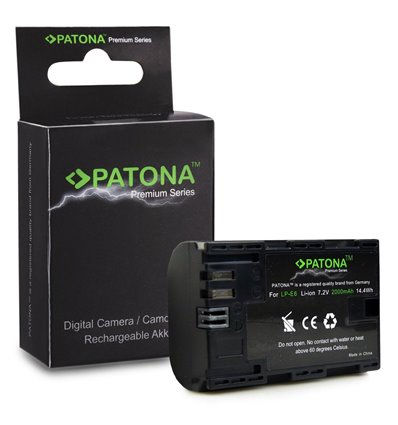 Patona Batteria Premium LP-E6n per Canon 5D Mark II III IV 6D 7D 90D 80D 70D 60D LP-E6 5DS