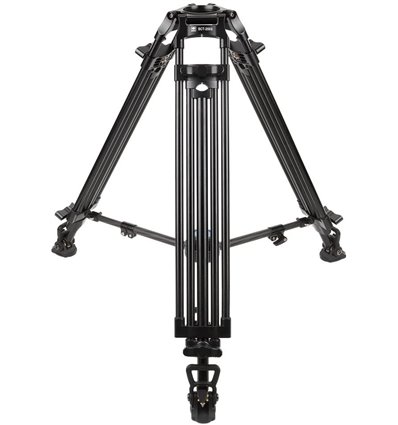 SIRUI BCT-2003 Treppiedi Broadcast in alluminio con attacco teste video semisfera da 75 mm