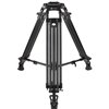 SIRUI BCT-3003 Treppiedi Broadcast in alluminio con attacco teste video semisfera da 100 mm