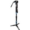 SIRUI P-204SR monopiede in alluminio con piedini e testa video VA-5