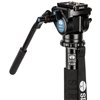 SIRUI P-204SR monopiede in alluminio con piedini e testa video VA-5