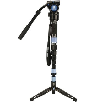 SIRUI P-324SR monopiede in carbonio con piedini e testa video VH-10X