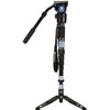 SIRUI P-324SR monopiede in carbonio con piedini e testa video VH-10X