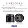 Obiettivo Meike MK-50mm F2 per Sony E-Mount