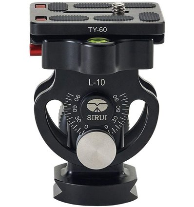 SIRUI L-10 Testa per treppiedi inclinabile Tilt head con piastra TY-60