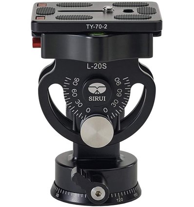 SIRUI L-20S testa per treppiedi panoramica inclinabile Tilt Head con piastra TY-70-2