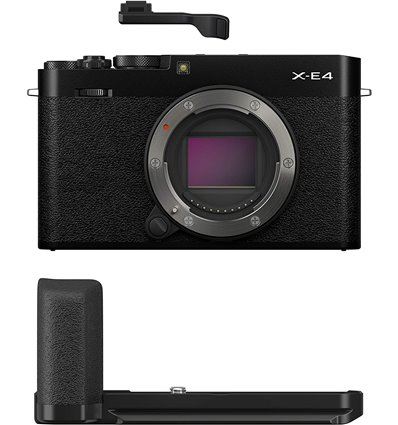 Fotocamera Mirrorless Fujifilm X-E4 body nero + impugnatura MHG-XE4
