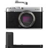 Fotocamera Mirrorless Fujifilm X-E4 body silver + impugnatura MHG-XE4