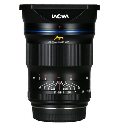 Obiettivo Laowa Venus 33mm f/0.95 CF APO Argus per mirrorless Sony E